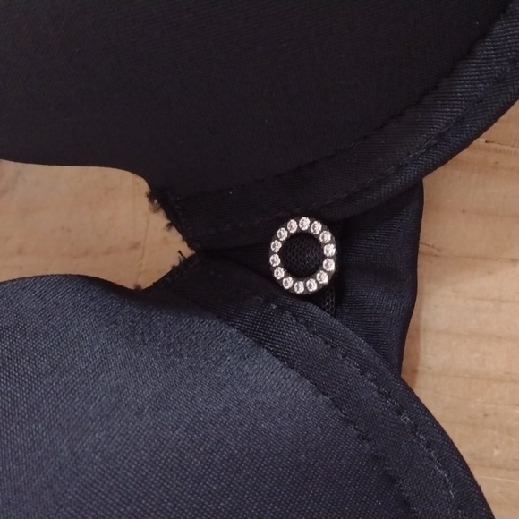 Diane Poitiere Black Strapless Push Up Bra Brassier Media Copa Size 34B NWT - Picture 8 of 9